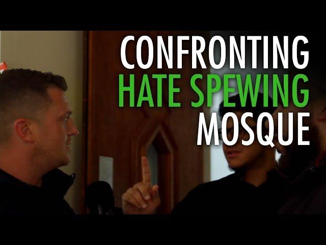 Tommy Robinson confronts Didsbury Mosque hosting hate preachers