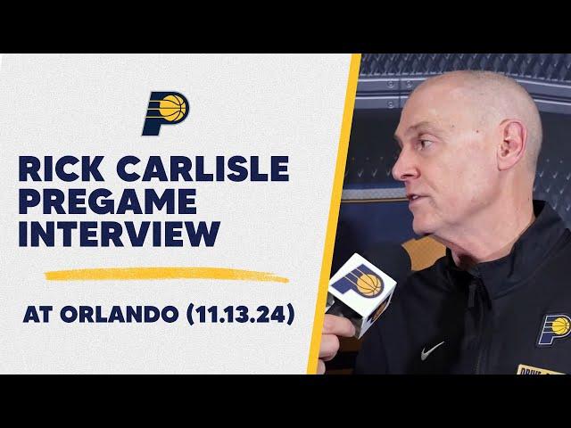 Rick Carlisle Pregame Interview with Jeremiah Johnson | Pacers at Magic (11.13.24)