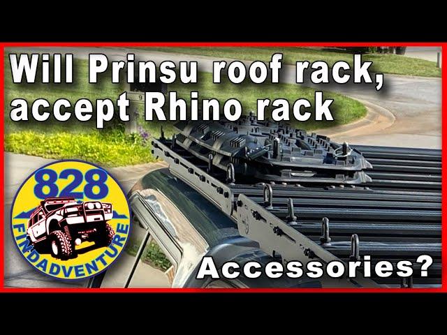 Prinsu Design Studios rack with Rhino rack accessories, T-Nuts?