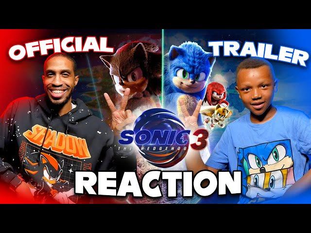 "Sonic the Hedgehog 3 Official Trailer Reaction | Father & Son Watch Together!"