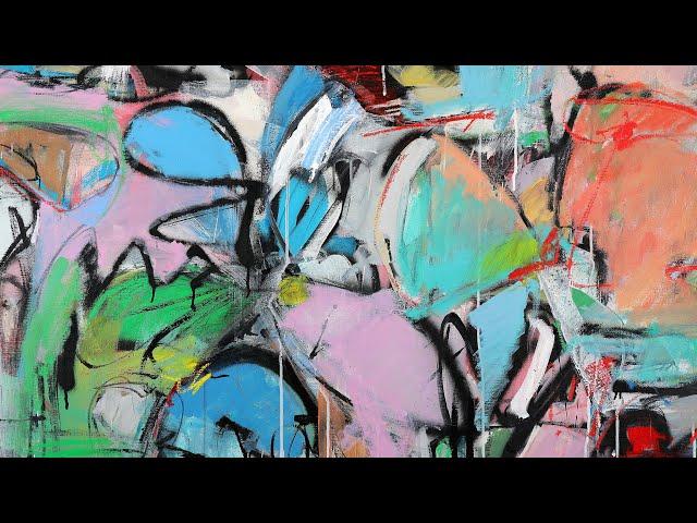 painter Francesco D'Adamo - Animal Farm, 2023 (Abstract Expressionism, Lyrical Abstraction)