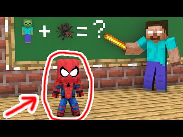 Baby Zombie Becomes Spiderman - Minecraft Animation