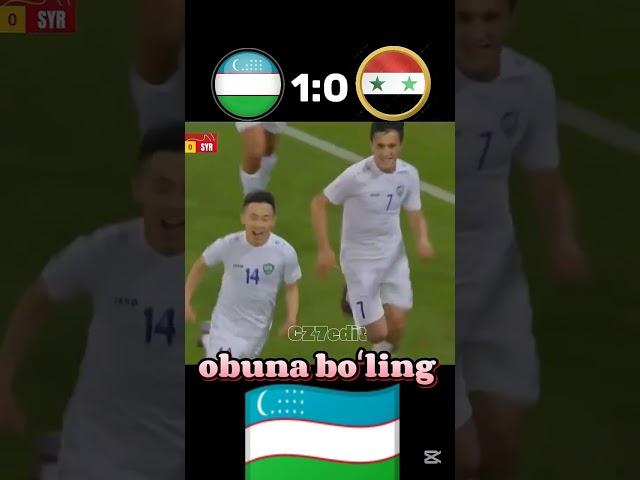 Oʻzbekiston vs Suria 2:0 U20 Road to 26 #CZ7edit #like #subscribe #CZ7edituz