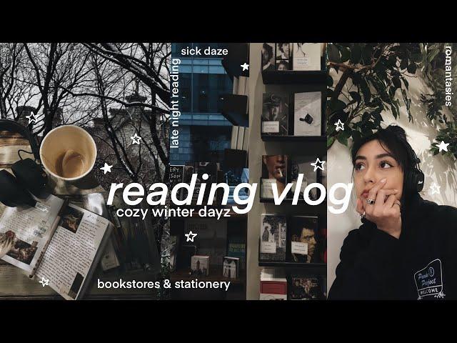 reading vlog ︎ snow, bookstores, romantasies, reading journal ︎ no.006