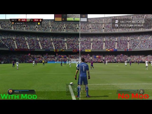 FIFA 15 - Real Vision 2.0 Graphic Comparison [1080p 60fps]