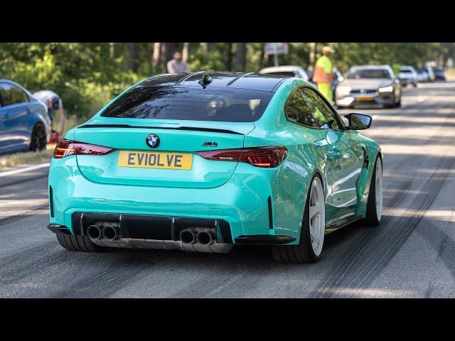 BEST OF BMW M Sounds 2023 ! BURNOUTS, 919HP Single Turbo M4, Manhart MH4 GTR, Widebody M2, Turbo E30