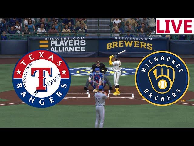 LIVETexas Rangers vs Milwaukee Brewers/ Baseball Spring Training/ /MLB THE SHOW 2024