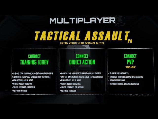 Tactical Assault VR Playing Public Lobby Using Direct Action #tacticalassaultvr