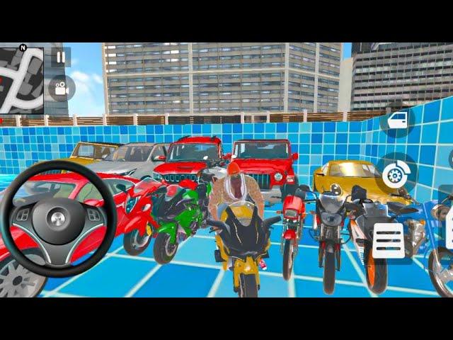 Franklin All Bikes Cars Building On His Washing- Indian Theft Auto Simulator 2025 - Android Gameplay