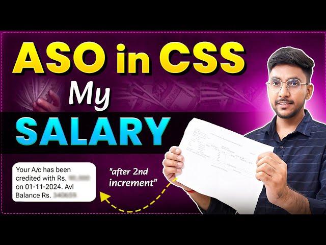 My Salary After 2nd Increment  ASO in CSS Salary  #ssccgl #asoincss