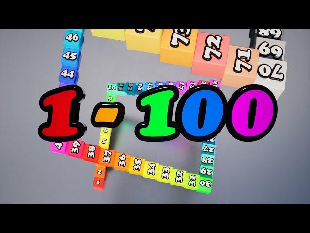 1 to 100 | Step up Blocks | Kids TV ABC