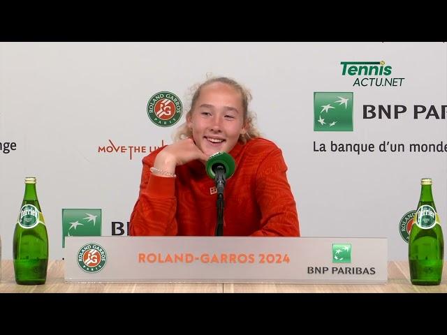 Tennis - Roland-Garros 2024 - Mirra Andreeva : "What's an Mirra disappointed ? I sleep for 12 hours"