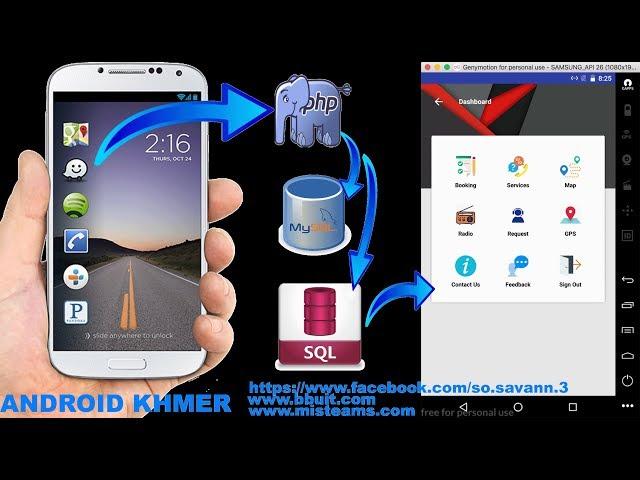 Android with mysql khmer running first app 1