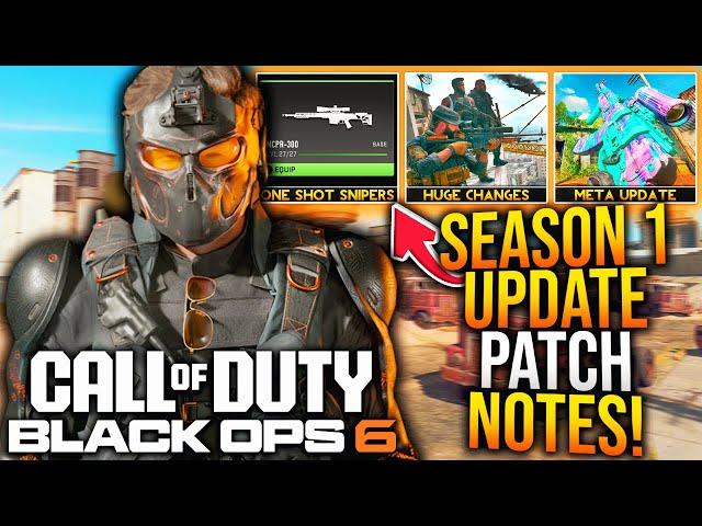 Black Ops 6: All SEASON 1 UPDATE PATCH NOTES! BO6 WARZONE UPDATES, META CHANGES & More (1.61 Update)