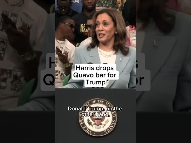 Kamala Harris drops Quavo bar for Trump