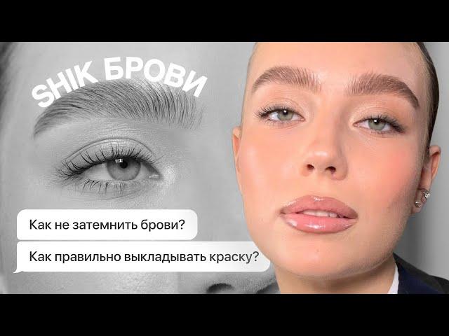 МК окрашивание бровей | Как не затемнить брови? SHIK colorless