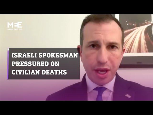 Piers Morgan pressures Israeli spokesperson on civilian deaths in Gaza