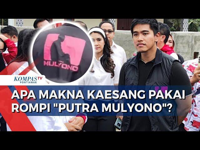 Kaesang Blusukan Pakai Rompi "Putra Mulyono", PDIP Komentari: Itu Sopo?