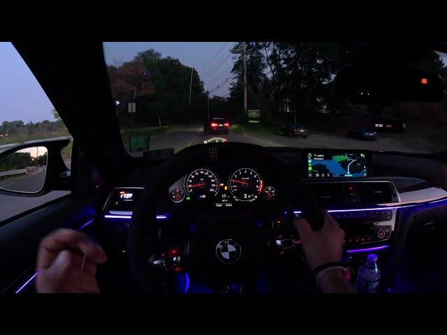 BMW M4 F82 POV NIGHT DRIVE (ASMR)