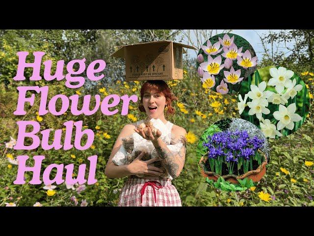 Massive Spring Bulbs Haul!  Unboxing 725 Flowering Bulbs for my Garden Transformation