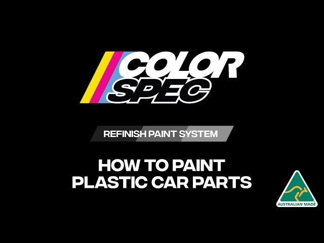 ColorSpec - How to Paint Plastic Car Parts