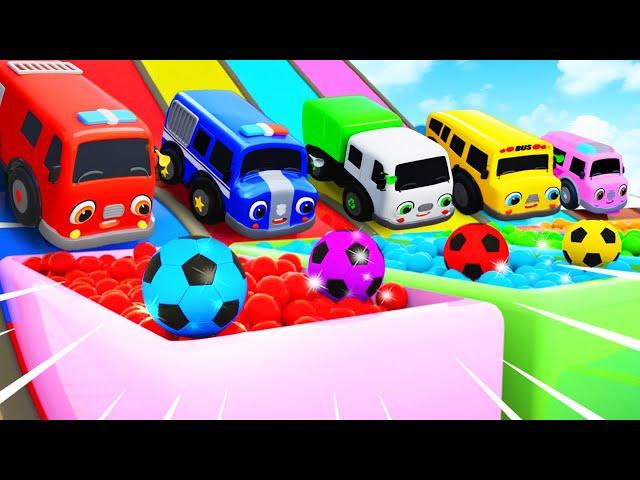 Count numbers and sing songs - Finger Family + Wheels on the Bus | Baby Bus Kids Songs