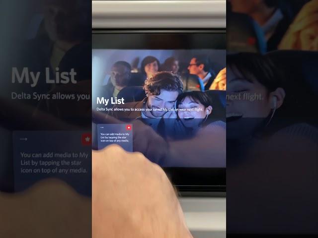 New Delta Sync Personalized Inflight Entertainment System A321 #delta #deltaairlines