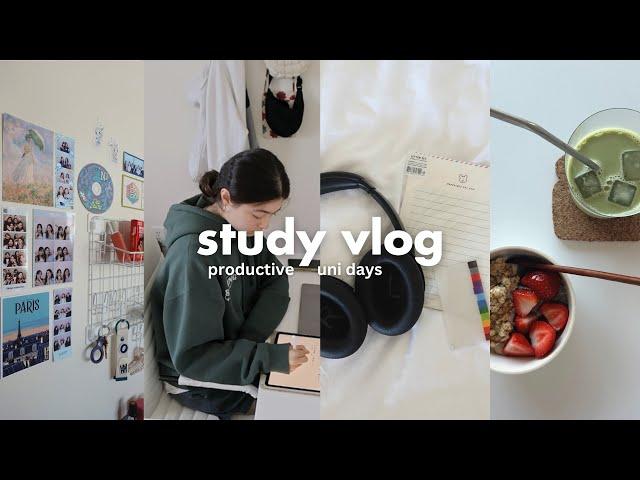 UCLA STUDY VLOG ️ productive uni days, midterm prep, study w me, asmr cooking, friend gatherings