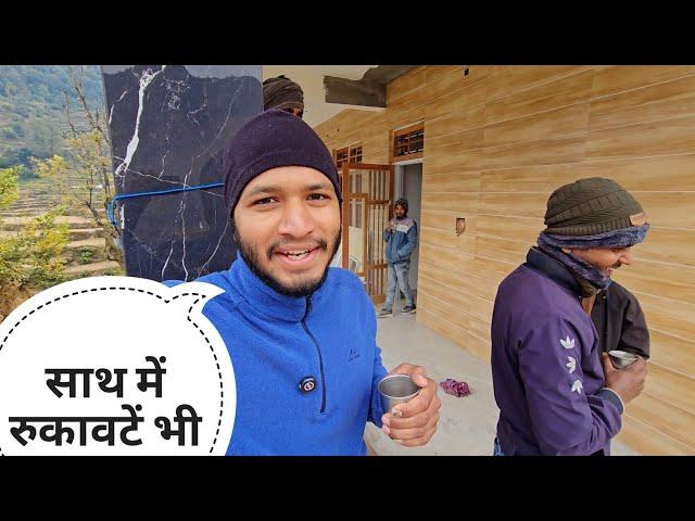 कारपेंटर भी पहुँच गए काम करने || Pahadi Lifestyle Vlog Pahadi Biker || Alok Rana