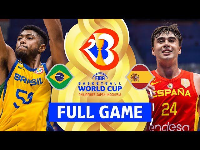 Brazil v Spain | Full Basketball Game | FIBA Basketball World Cup 2023