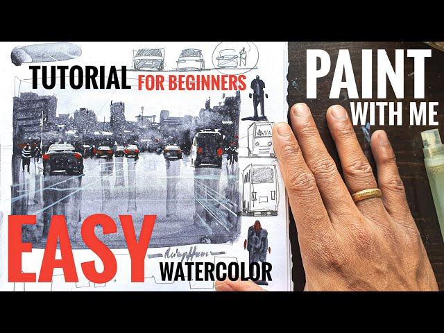 Very Easy Watercolor Tutorial for Beginners 2022