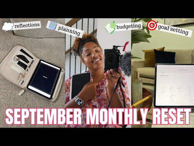 SEPTEMBER 2023 MONTHLY RESET ROUTINE | budgeting, reflections, favorites, highs/lows, book reviews