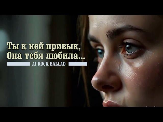 Ты к ней привык, она тебя любила. (AI rock ballad)