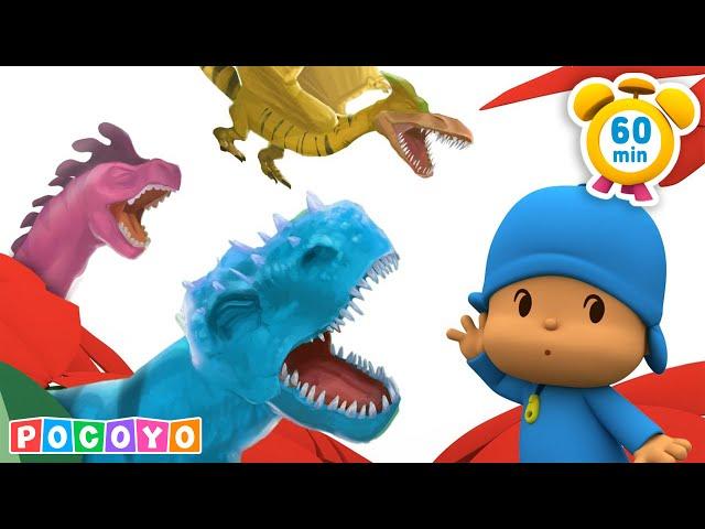  Pocoyo DISCOVERS a DINOSAUR?!  | Pocoyo English | 1 HOUR Toys and Fun for Kids | Kids Cartoons