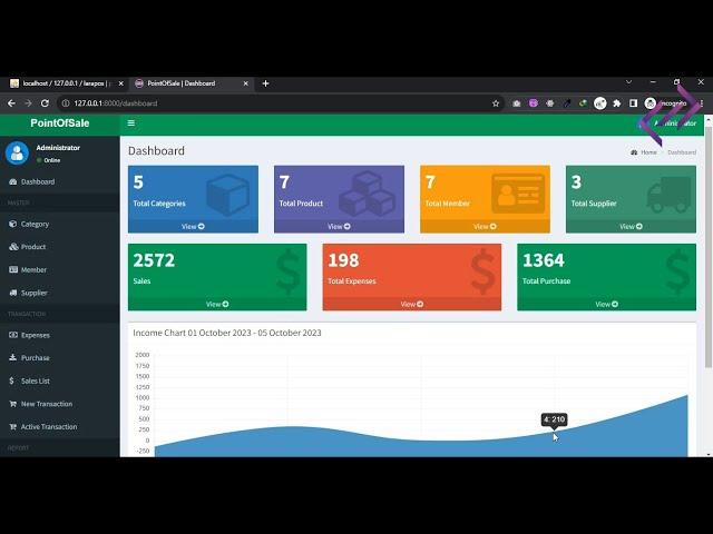 POS System in PHP Laravel with Source Code - CodeAstro