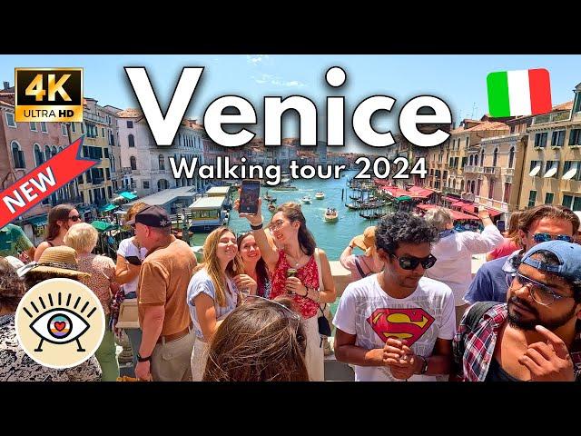 Venice, Italy Walking Tour - 4K 60fps - with Subtitles 2024 