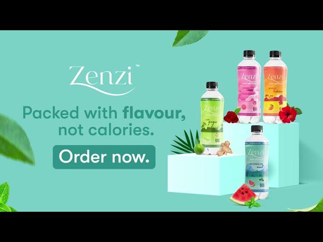 Zenzi – 100% Natural Sparkling Water that’s packed with flavour, not calories