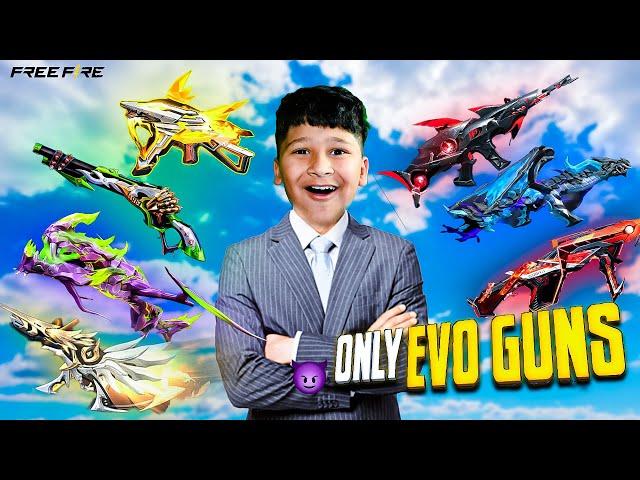 Only Evo Guns Challenge  Chinu gamez - free fire max