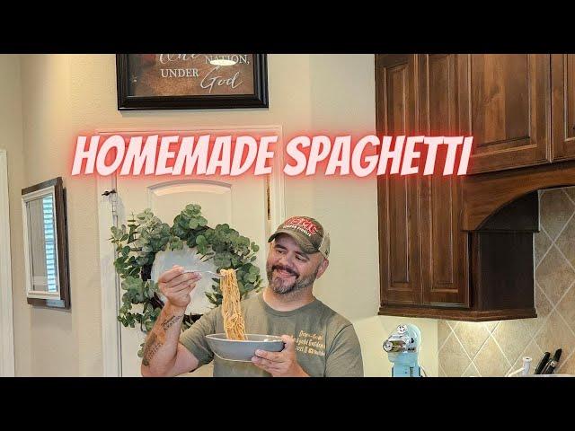 How I Make Handmade Spaghetti & My Sauce Recipe || DHBG