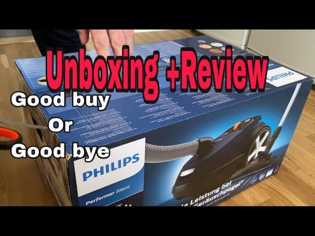 UNBOXING AND REVIEW OF PHILIPS PERFORMER SILENT VACUUM CLEANER