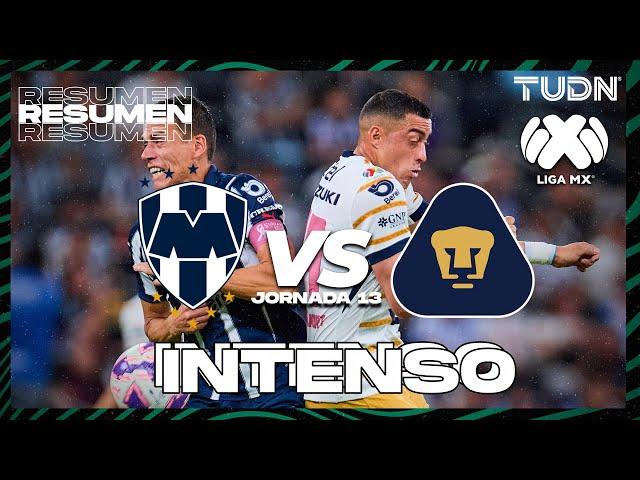 Resumen | Monterrey vs Pumas | Liga Mx -AP2024 - J13 | TUDN