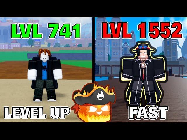 How to LEVEL UP FAST in the Second Sea using FLAME FRUIT in BLOX FRUITS | LVL 741 to 1552