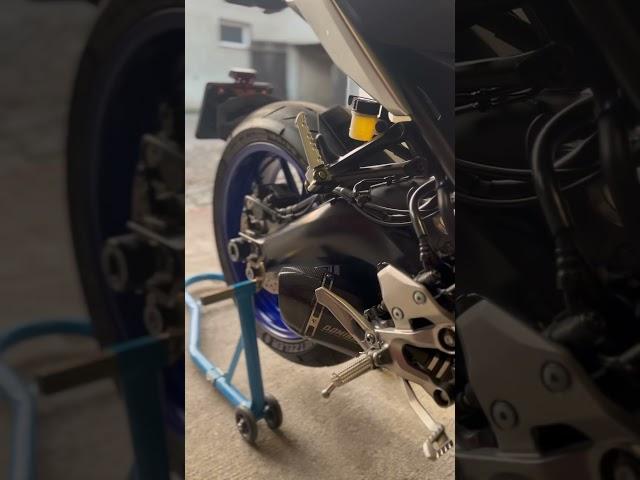 Yamaha mt09 SP exhaust sound DOMINATOR HP1 black +db killer #yamaha#mt09#dominator#exhaust#sound