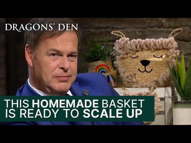 Stay At Home Mother Turned Entrepreneur Pitches Her Basket Business | Dragons' Den