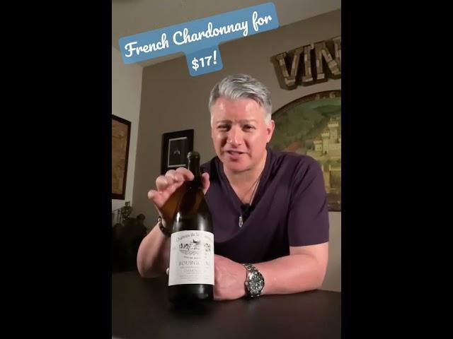 French Chardonnay for $17! Check out my review now. #wine #whitewine #france