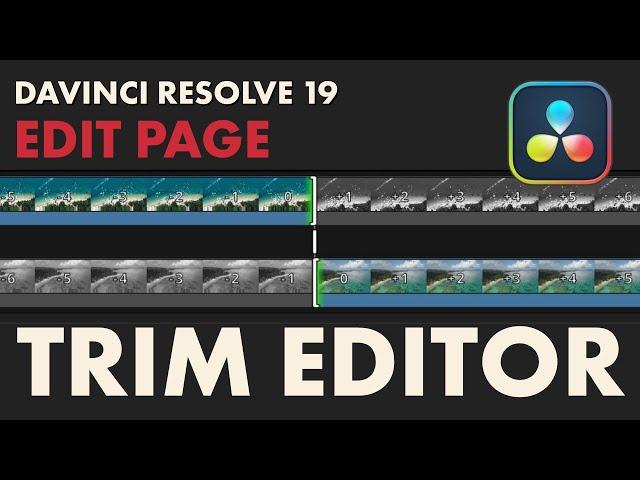 How to use Trim Editor DaVinci Resolve 19