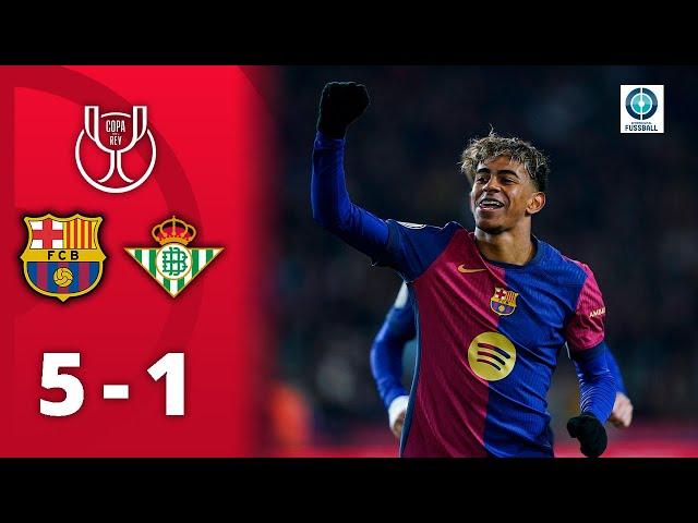 Barça wie im Rausch - Gavi, Yamal & Co. auch gegen Betis mit 5 Toren! | FC Barcelona - Betis Sevilla