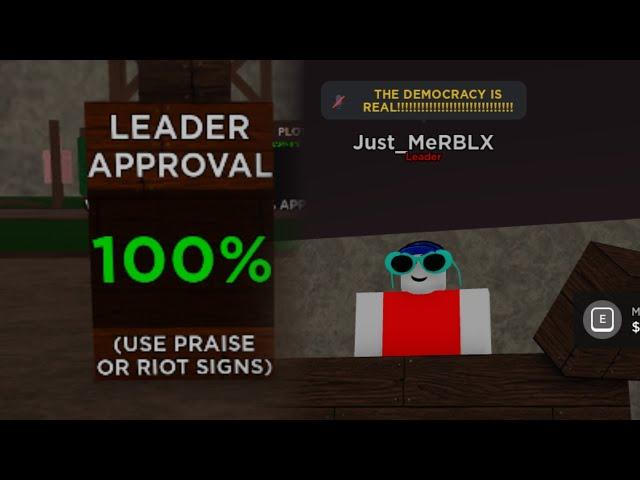 Becoming a Leader Of Country in Roblox | Generic Roleplay Gaem