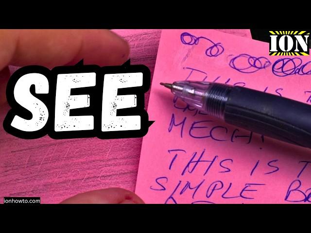 How to Reveal Previous Writing on Post-It Notes and Paper Using a Pencil: The Big Lebowski Trick