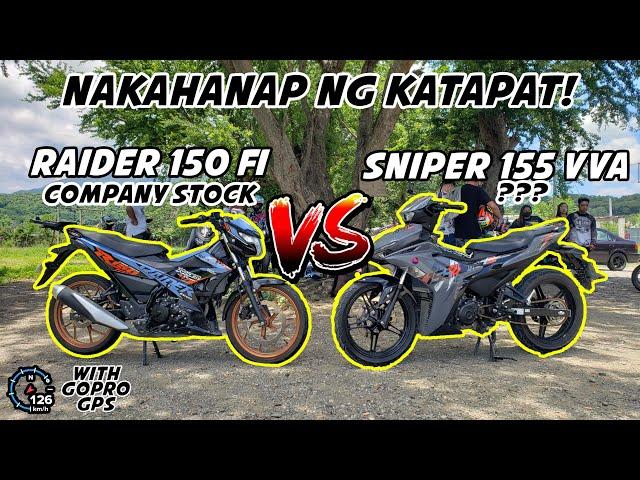 NAKA-HANAP NA NG KATAPAT! RAIDER 150 Fi vs SNIPER 155 vva | TOP END RACE | WITH GOPRO GPS